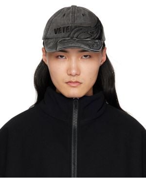 Vetements Flame Logo Cap - Black