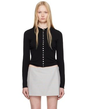 Sandy Liang Fiction Cardigan - Black