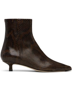 Aeyde Sofie Leather Ankle Boots - Black