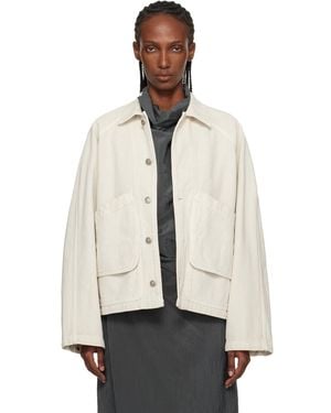 LE17SEPTEMBRE Off- Garment-Dyed Denim Hunting Jacket - Natural