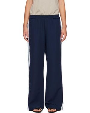 Sandy Liang Pantalon De Détente Broome Bleu Marine