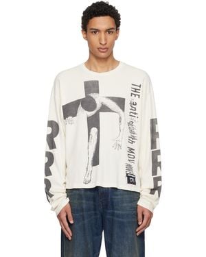 RIVINGTON roi Rebis Off- Pop Out Thermal T-Shirt - White