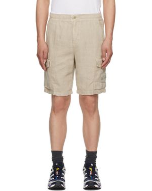 Stone Island ベージュ Diagonal Linen ショートパンツ - ナチュラル