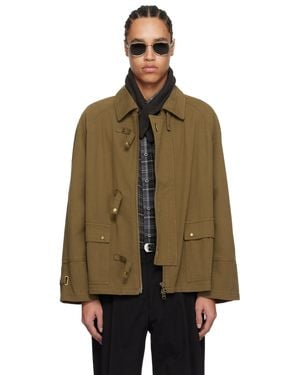 Carter Young Khaki Newman Buckle Jacket - Natural