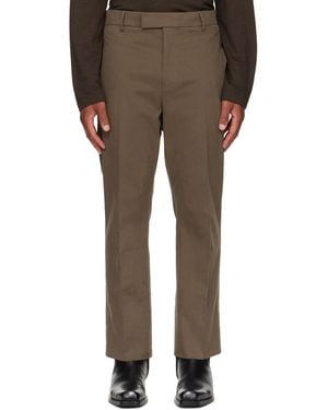 Ferragamo Taupe Tailored Pants - Multicolor