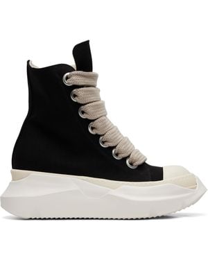 Rick Owens Tower Jumbolace Abstract Sneaks Trainers - Black