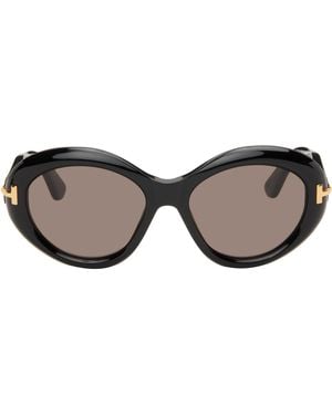 Tom Ford Icon Oval Sunglasses - Brown