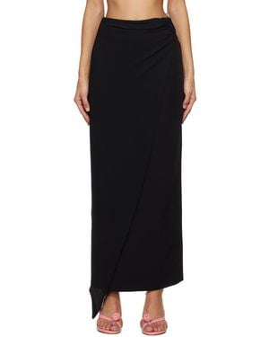 Gcds Black Hoop Maxi Skirt