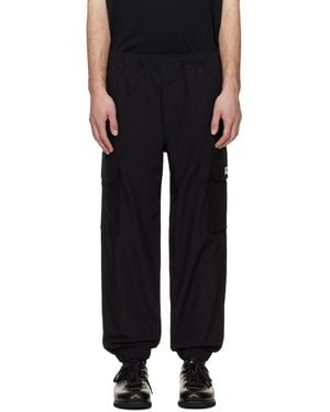 Aape By A Bathing Ape 'Aapenow' Moonface Logo Jogger Cargo Trousers - Black