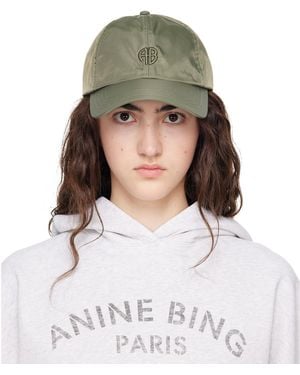 Anine Bing Khaki Jeremy 'Ab' Baseball Cap - Grey