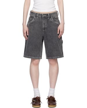 Dime ブラック Classic デニムショートパンツ