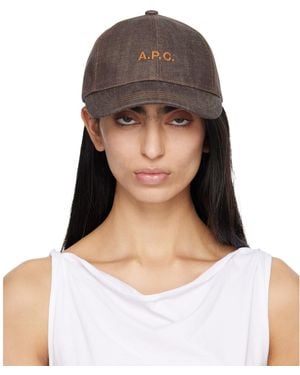 A.P.C. Charlie Baseball Cap - Gray