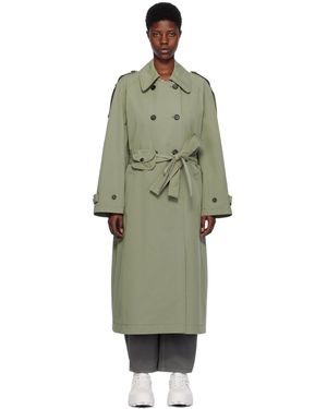 Low Classic Trench Kaki À Ceinture À Pochette - Vert