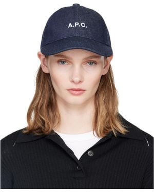 A.P.C. Charlie Baseball Cap - Blue