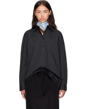 TOTEME Classic Tumbled Shirt - Black