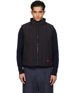 HUGO Lightweight Vertical Quilting Vest - Blue
