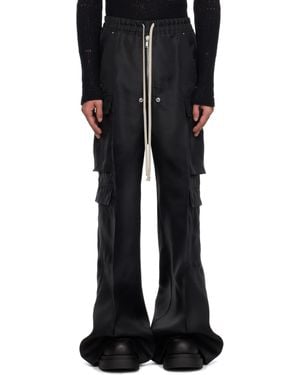 Rick Owens ブラック Hollywood Cargobelas カーゴパンツ