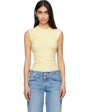 Agolde Ester Twist Tank Top - Blue
