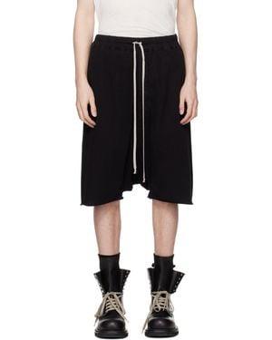 Rick Owens Temple Drawstring Pods Shorts - Black