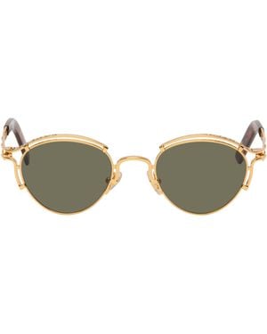Jean Paul Gaultier ゴールド 'The 56-5102' サングラス - ブラック