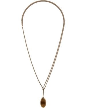 Dries Van Noten Curb Chain Necklace - Black
