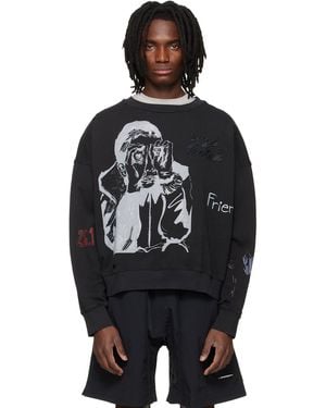 Song For The Mute 'Peaking Kid' Relaxed Pullover Sweatshirt - Black