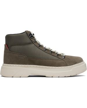 HUGO Khaki Hybrid Trainers - Black
