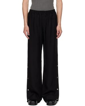 Song For The Mute Drape Studded Sweatpants - Black