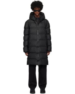 Rains Alta Longer Puffer Jacket - Black