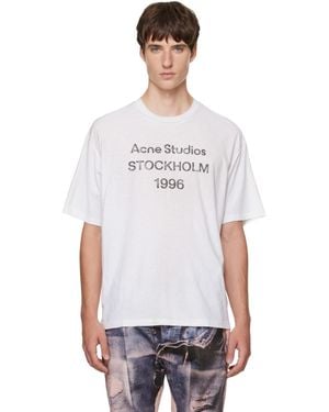 Acne Studios Off- Sprayed Logo T-Shirt - White