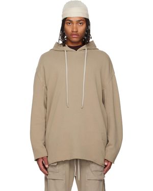 Rick Owens Taupe Concordians Peter Hoodie - Natural