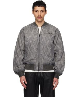 DIESEL J-Type-Treat Bomber Jacket - Grey