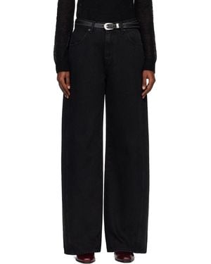 Tonywack Oversized Wide-Leg Denim Jeans - Black