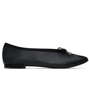 Marine Serre Repetto Edition Lilouh Soft Nappa Ballerina Flats - Black