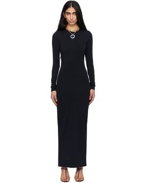 Vetements Ribbed Maxi Dress - Black