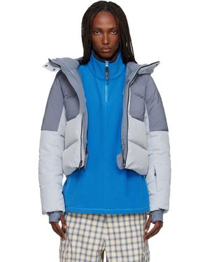 The North Face Blouson Écourté Cold Spell Bleu Rembourré En Duvet