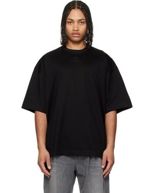 WOOYOUNGMI Cotton Over Size T-Shirt - Black
