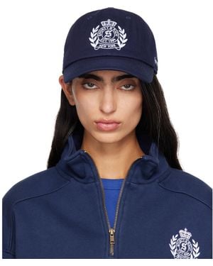 Sporty & Rich Ny Crest Hat - Blue