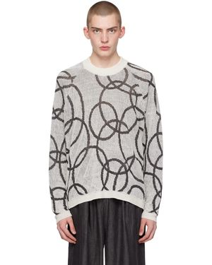 Jan Jan Van Essche Pull blanc cassé - o-project - Noir