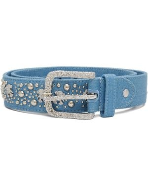 Veneda Carter Teddy Studded Belt - Blue