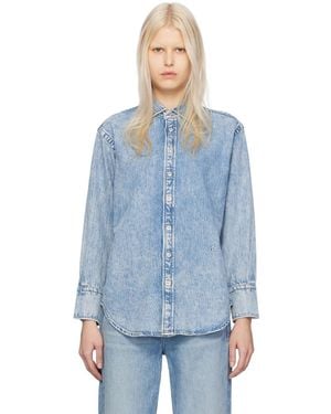 Rag & Bone Blue Featherweight Diana Denim Shirt