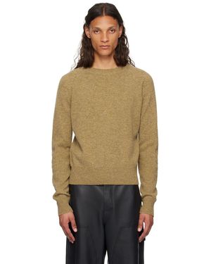 Dries Van Noten タン メリノウール セーター - マルチカラー