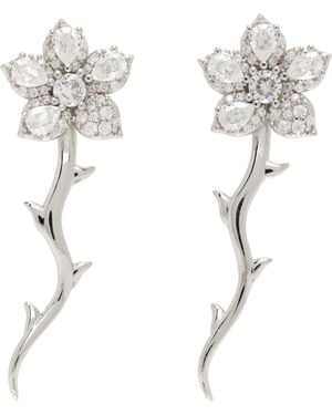 Collina Strada Vine Earrings - White