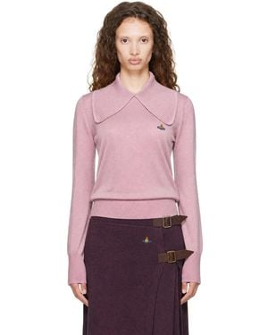 Vivienne Westwood Tie Bea Long Sleeve Polo - Red