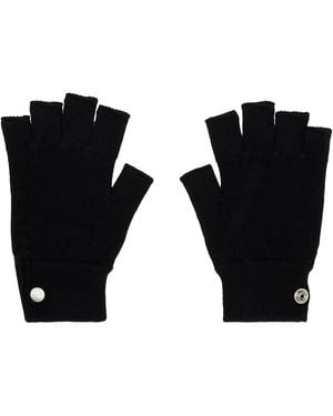 Rick Owens Concordians Fingerless Gloves - Black