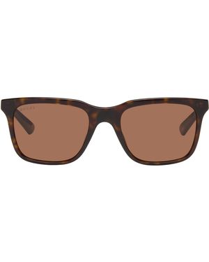 Gucci Square Sunglasses - Brown