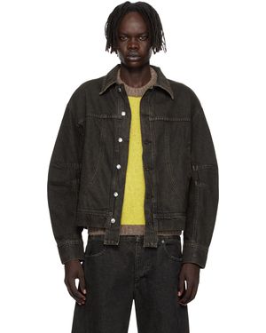 Eckhaus Latta 'El Jacket Redux' Denim Jacket - Black