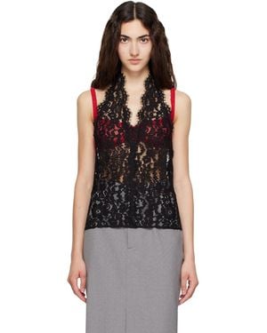 Stella McCartney Halterneck Lace Top - Black