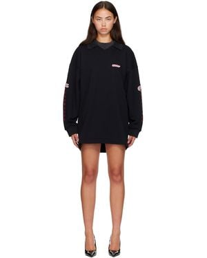 Off-White c/o Virgil Abloh 'Off' Star Polo Sweat Minidress - Black