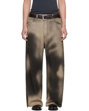 Lu'u Dan Side Zip Jeans - Black